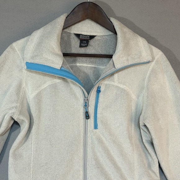 Outdoor Research Fleece Jacket Women's Large Full Zip White - Picture 4 of 11